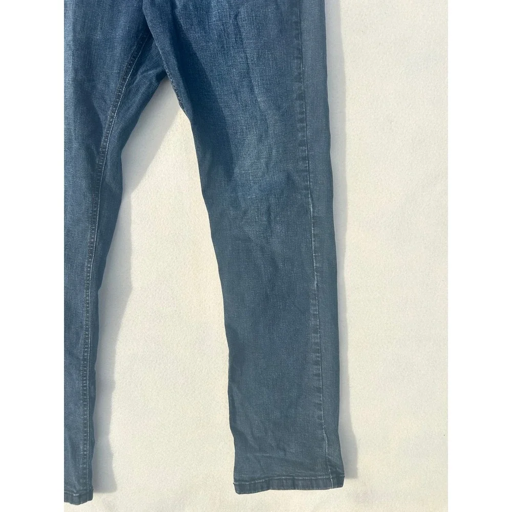 Urban Star Mens Premium Apparel Straight Leg Jeans Dark Wash Blue 36x34